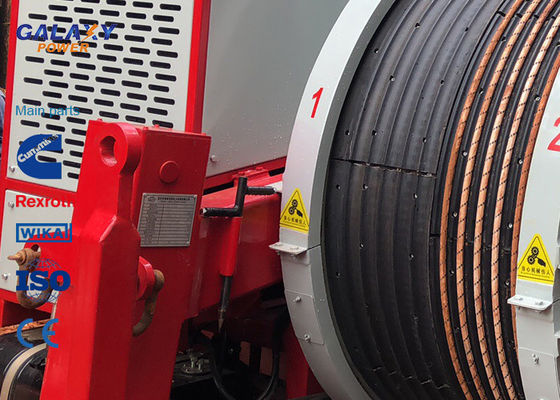 Tensioner μηχανών 77kw 103hp imported υδραυλική ανώτατη διαλείπουσα ένταση 2x45/1x90kN που δένει με σπάγγο τον εξοπλισμό